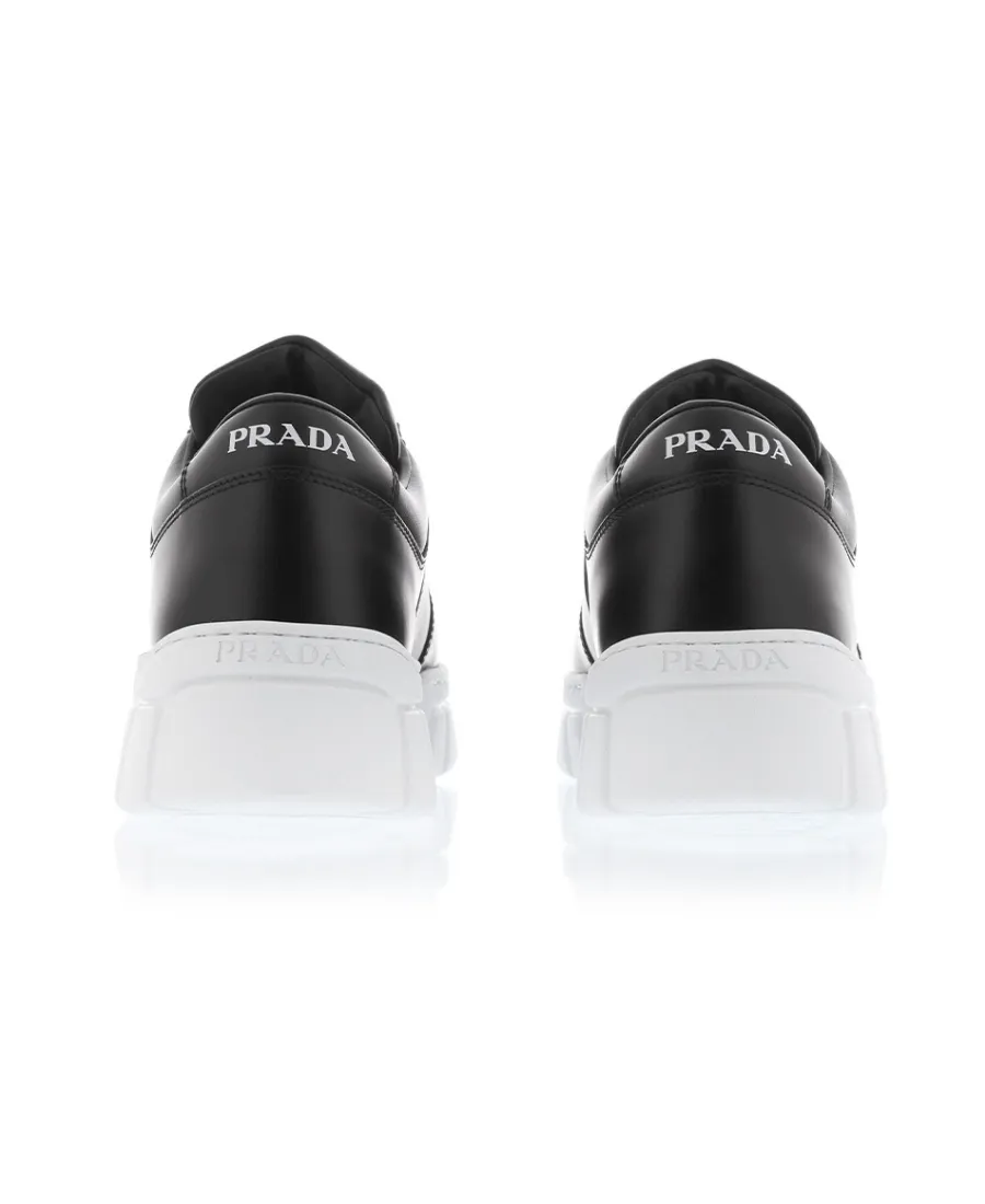 Logo-Plaque Lace-Up Sneakers