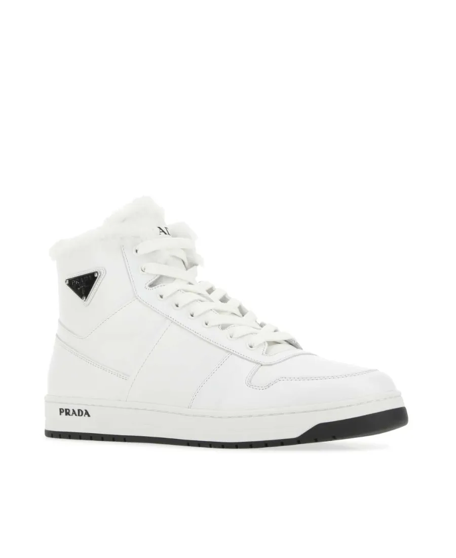 Logo Plaque High-Top Sneakers