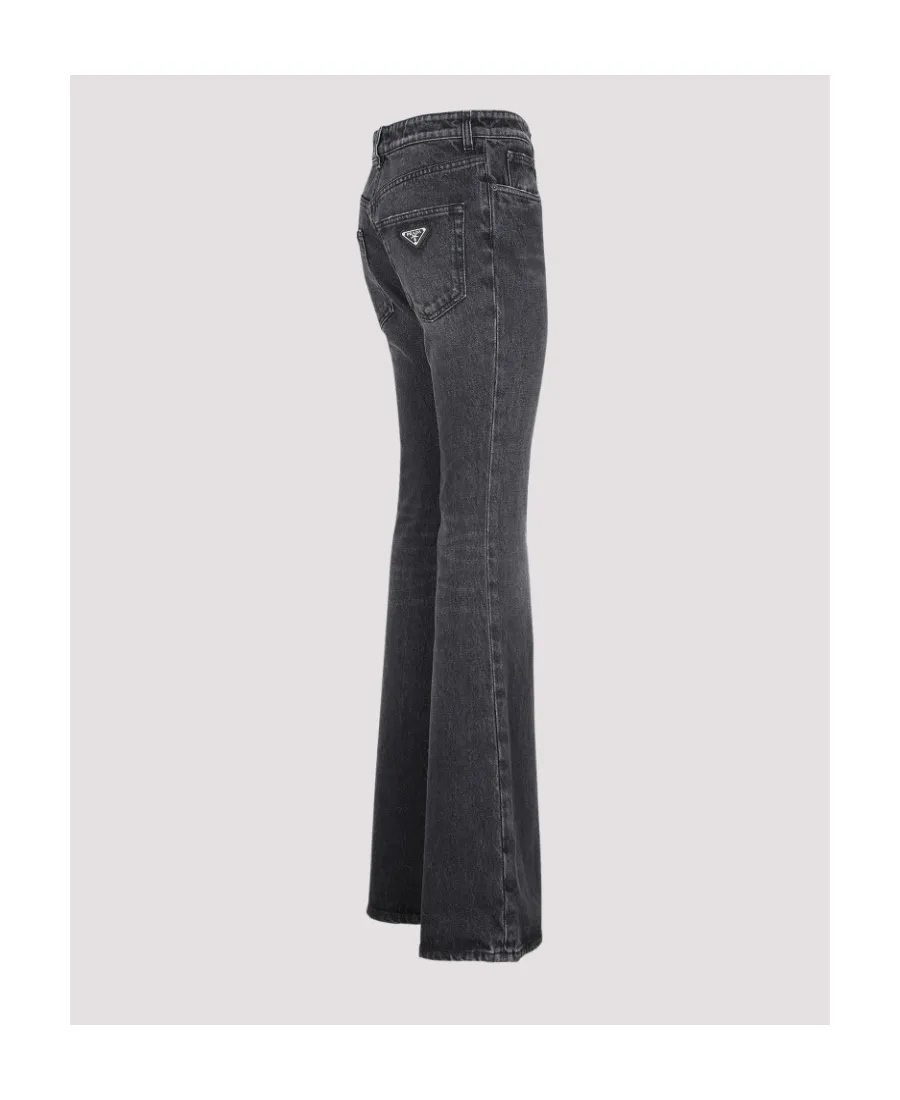 Low-Rise Flared Leg Jeans