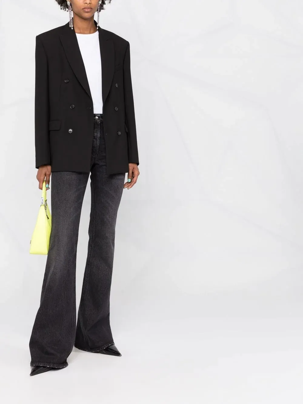 Low-Rise Flared Leg Jeans