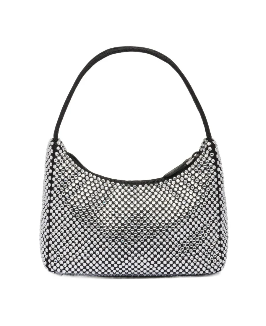 Re-Edition Mini Satin Bag With Crystals