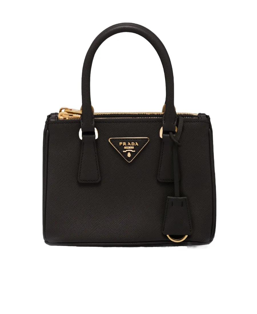 Galleria Saffiano Leather Mini Logo Handbag