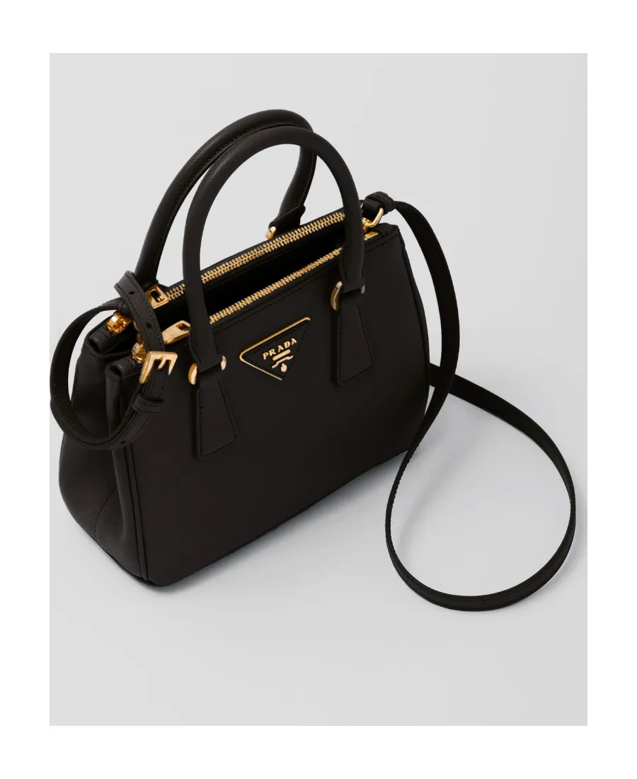 Galleria Saffiano Leather Mini Logo Handbag