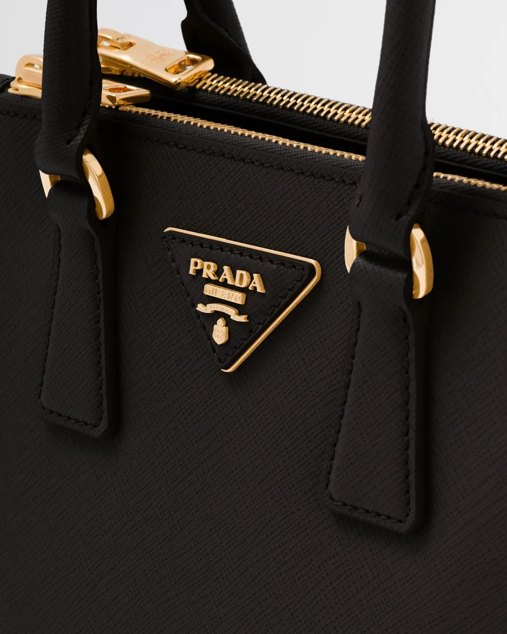 Galleria Saffiano Leather Mini Logo Handbag