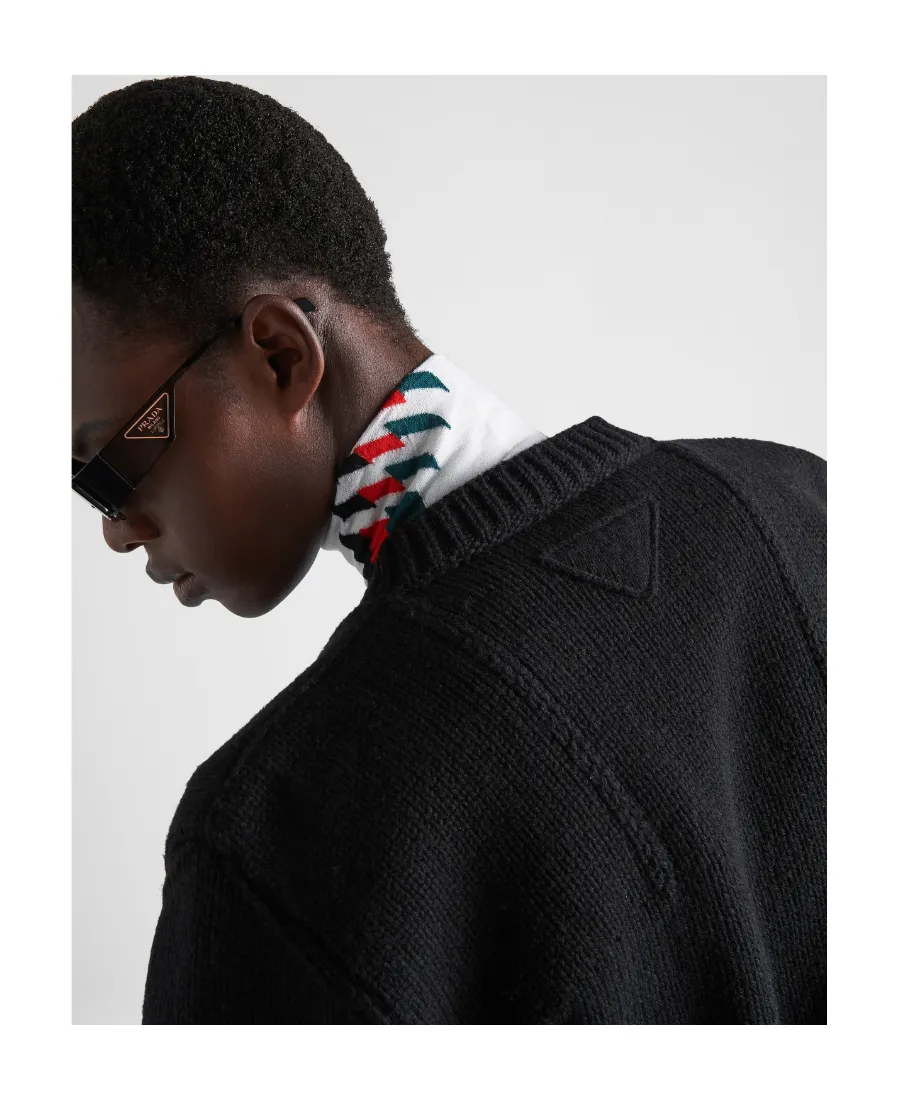 Shetland Wool V-Neck Sweater