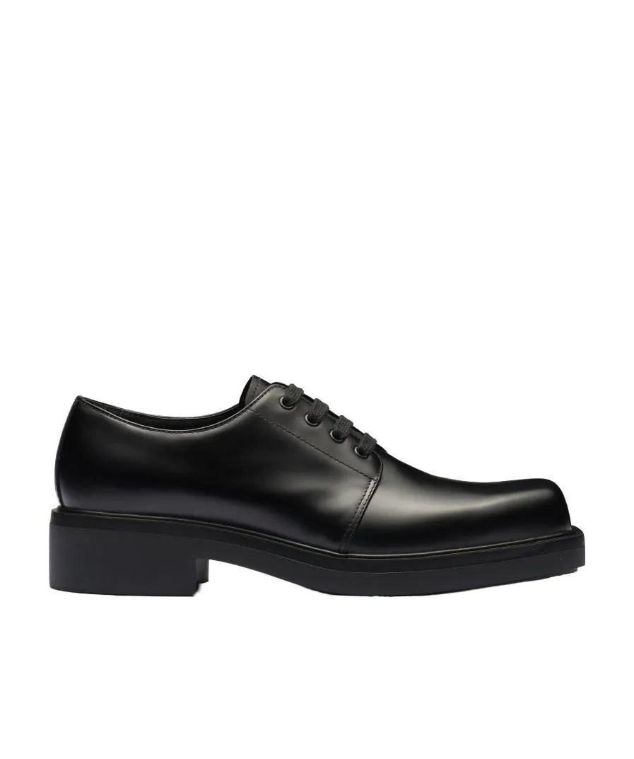 Brushed Leather Derby Shoes
