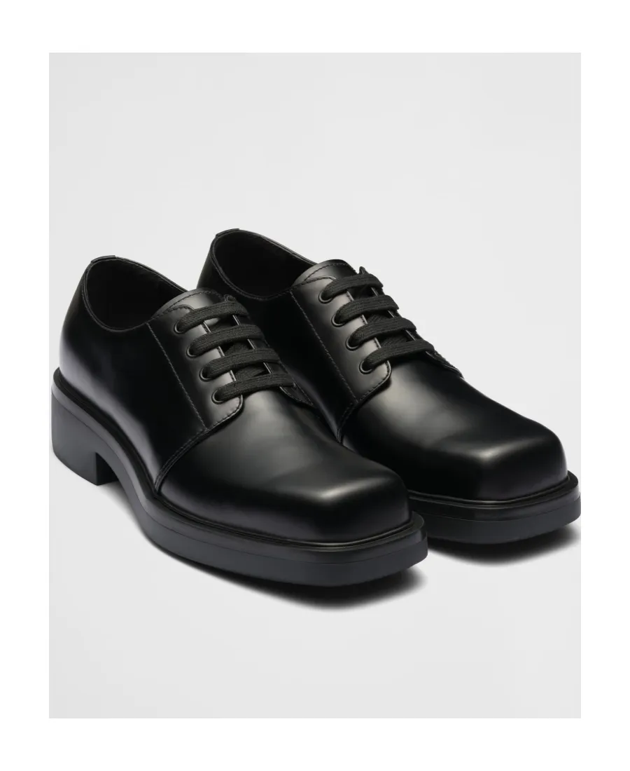 Brushed Leather Derby Shoes