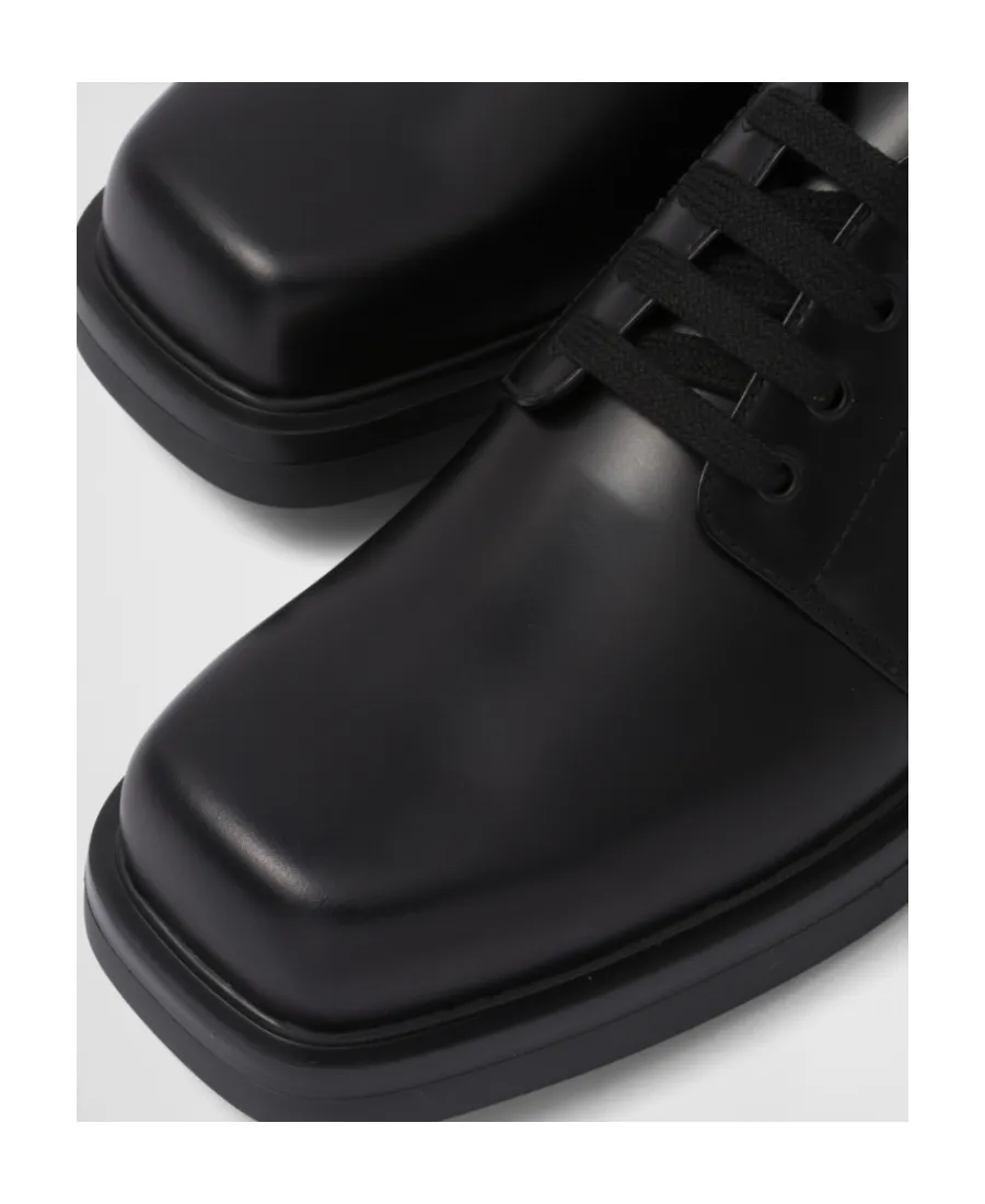 Brushed Leather Derby Shoes