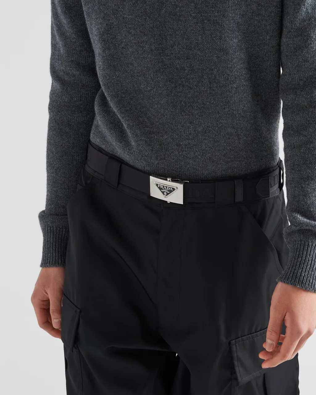 Triangle Logo Buckle Belt