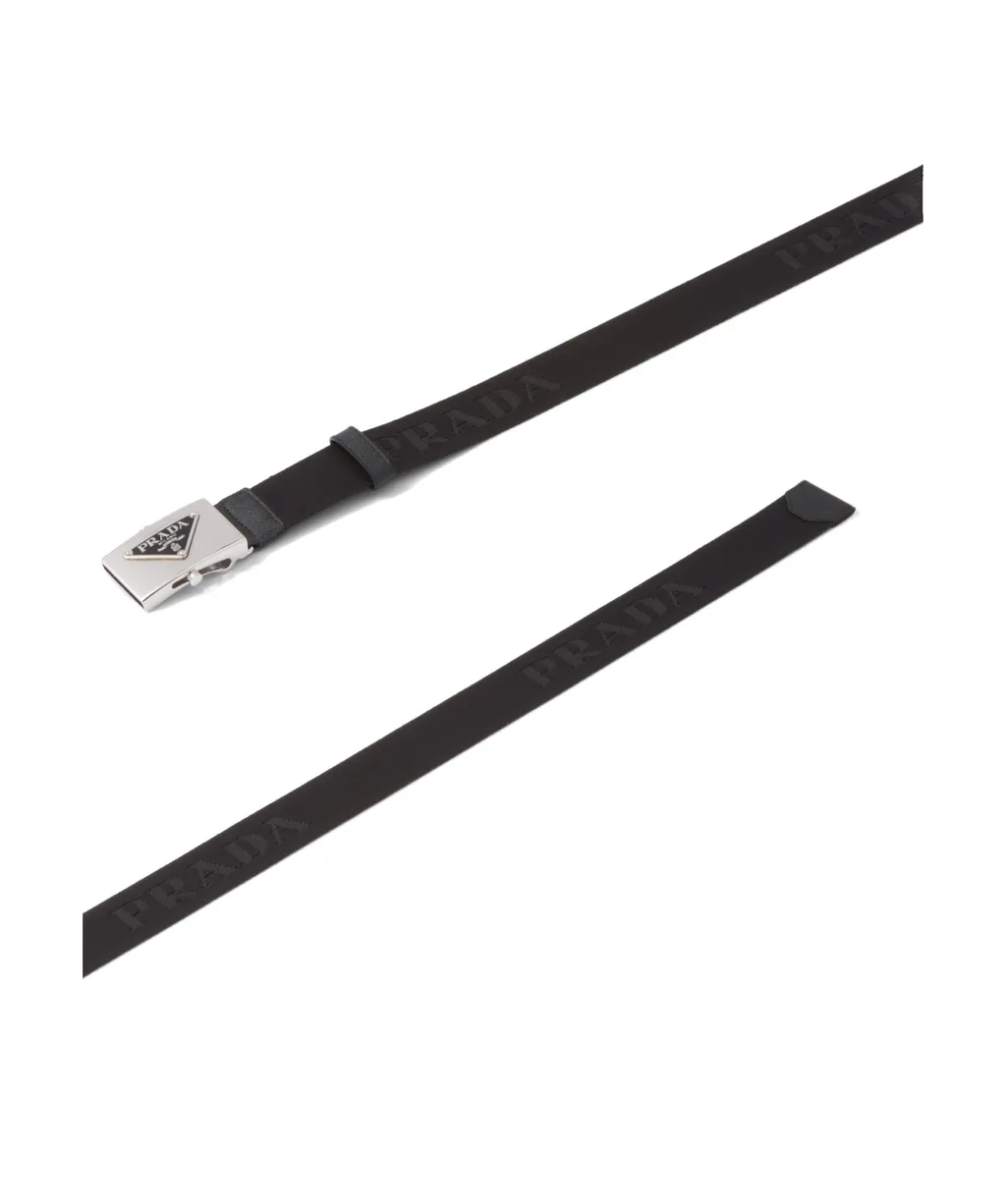 Triangle Logo Buckle Belt