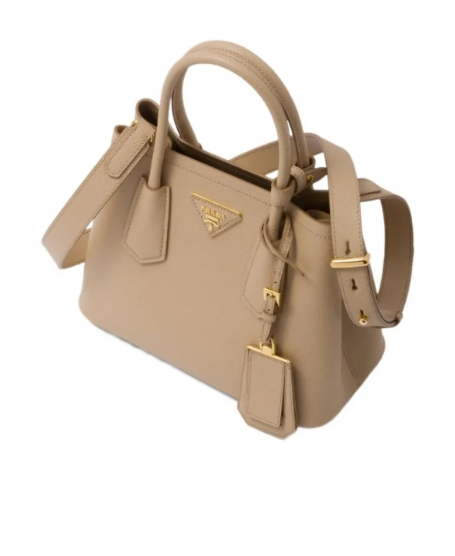 Logo Detailed Top Handle Tote Bag