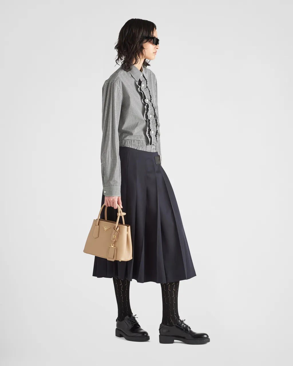 Logo Detailed Top Handle Tote Bag