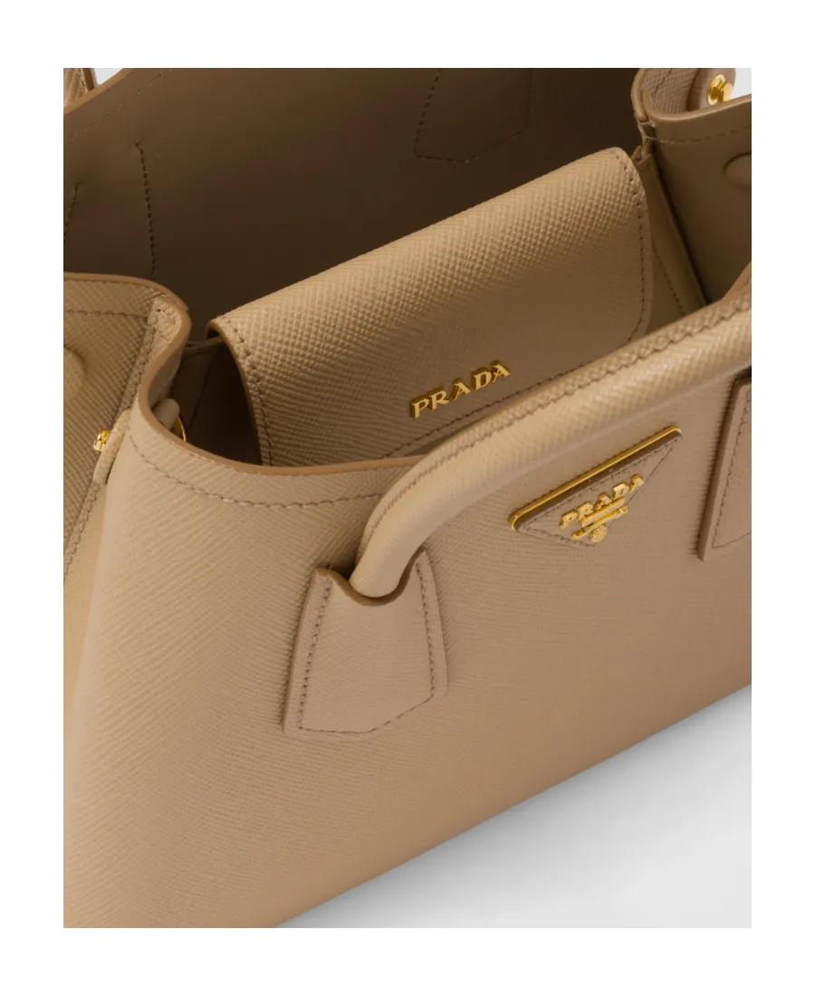Logo Detailed Top Handle Tote Bag