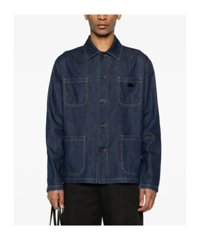 Light Denim Blouson Jacket
