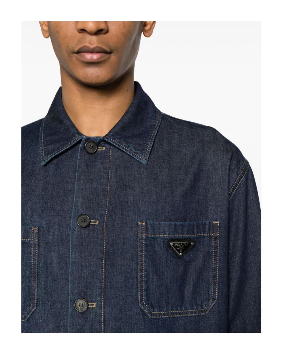 Light Denim Blouson Jacket