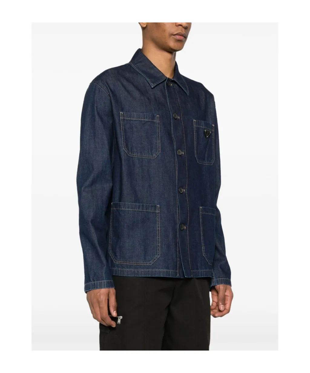 Light Denim Blouson Jacket