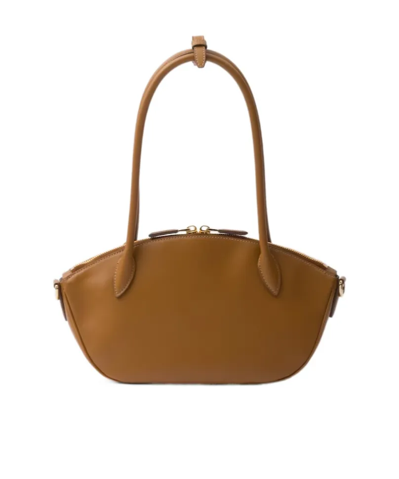 Logo Plaque Zipped Small Tote Bag
