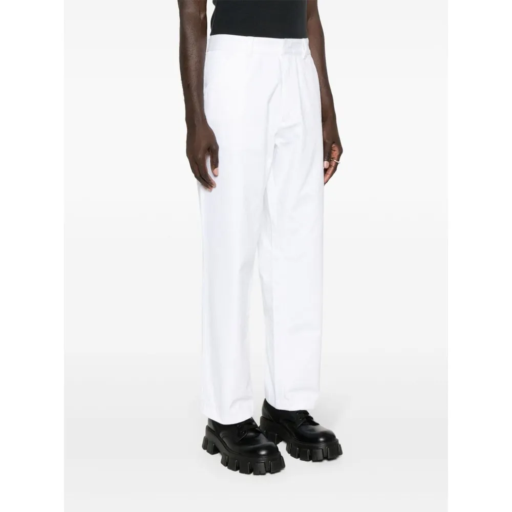 Mid-Rise Tapered Leg Trousers