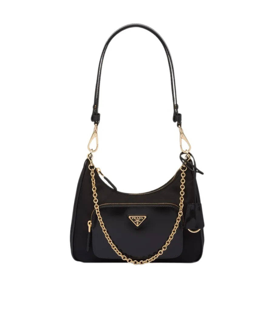 Chain-Linked Zipped Handbag