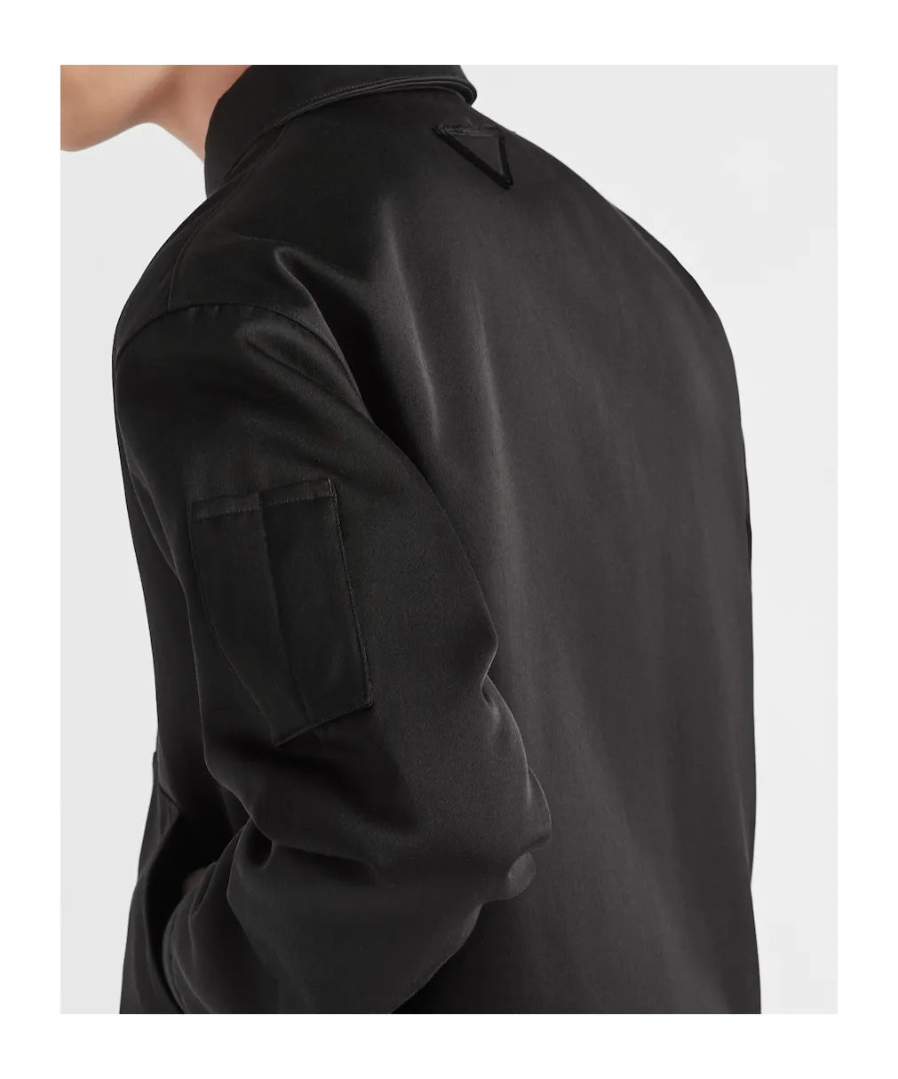 Cotton And Silk Blouson Jacket