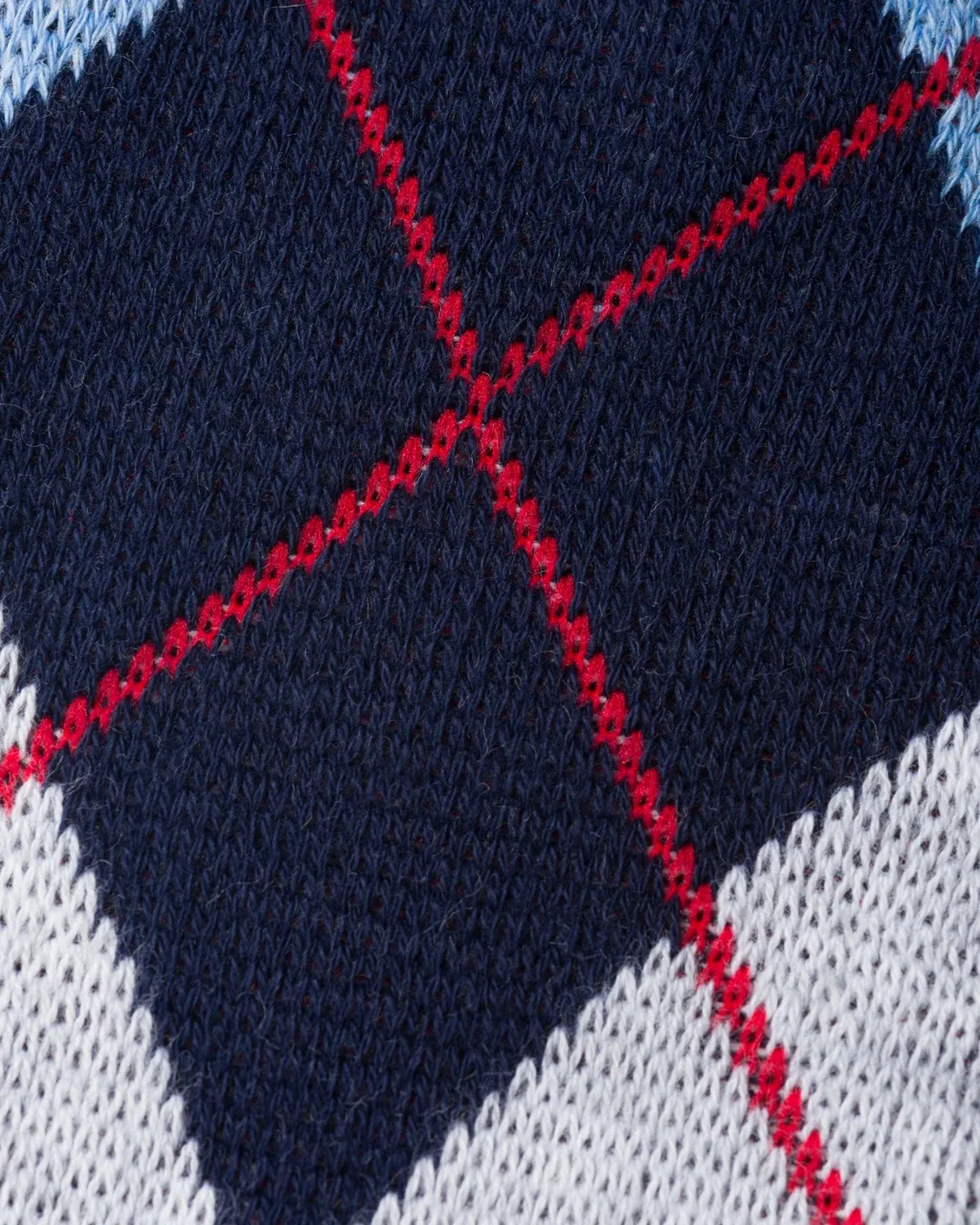 Triangle-Logo Checked Socks