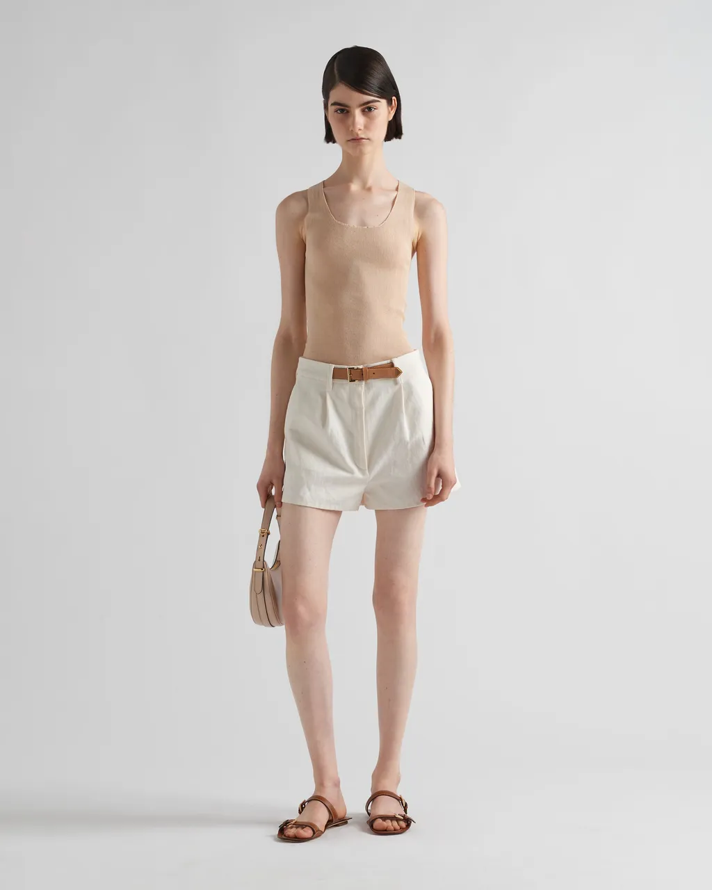 Sleeveless Ribbed Tank Top