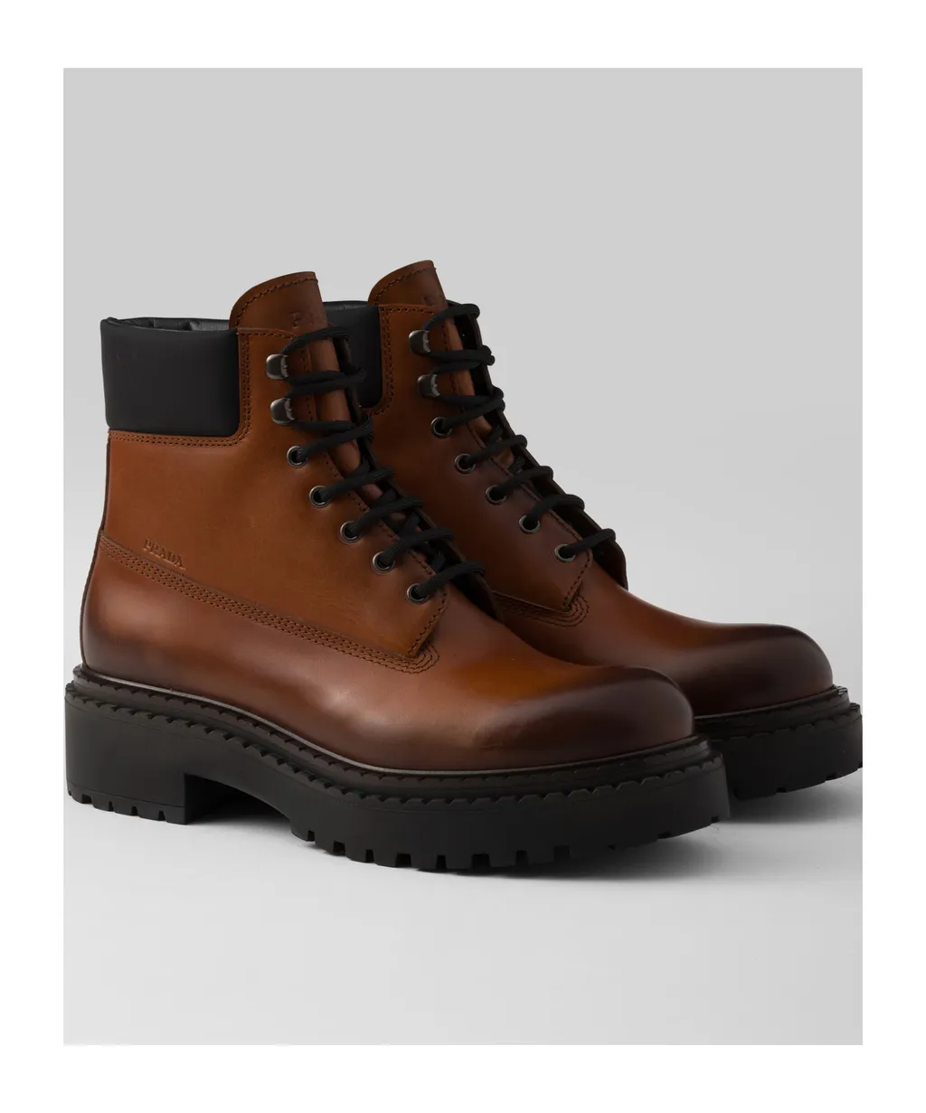Leather And Re-Nylon Work Boots