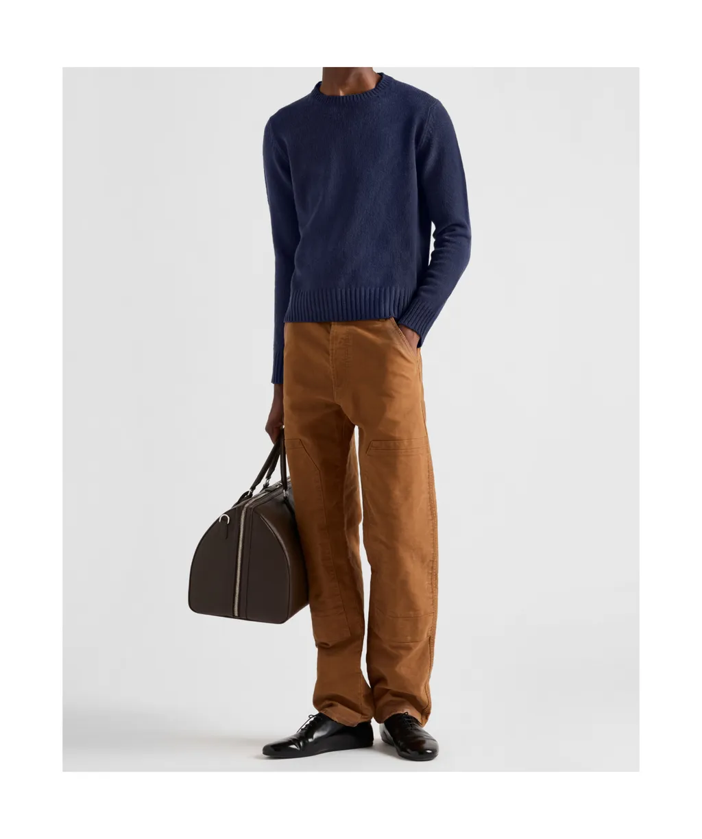 Straight-Leg Distressed Pants