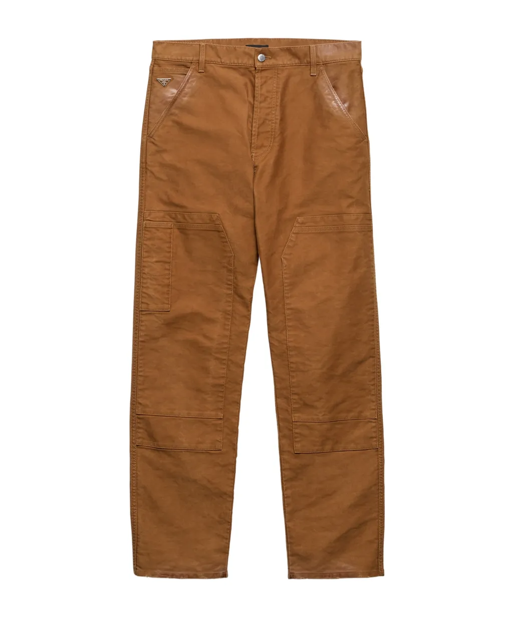 Straight-Leg Distressed Pants