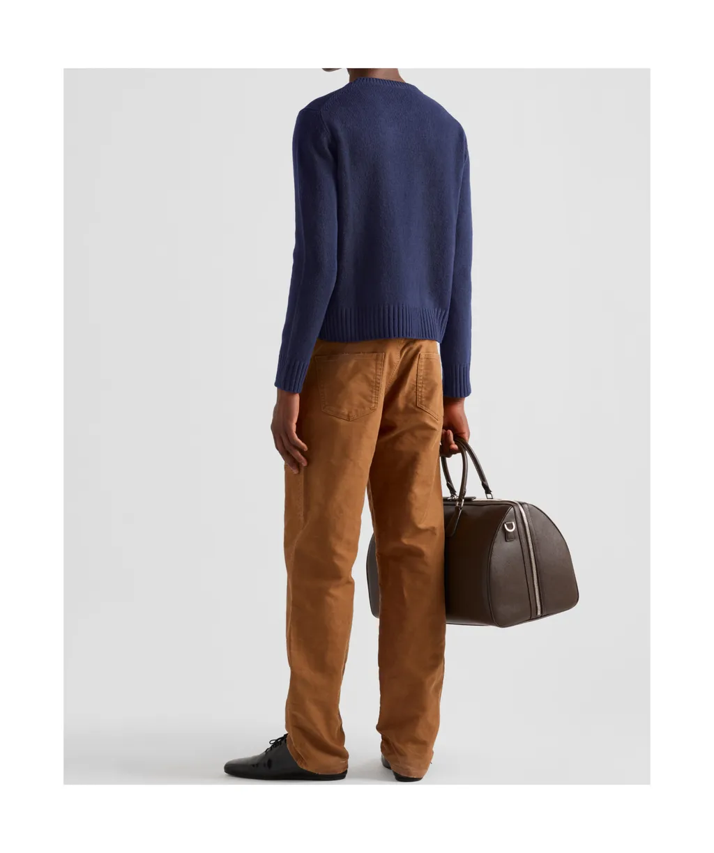 Straight-Leg Distressed Pants