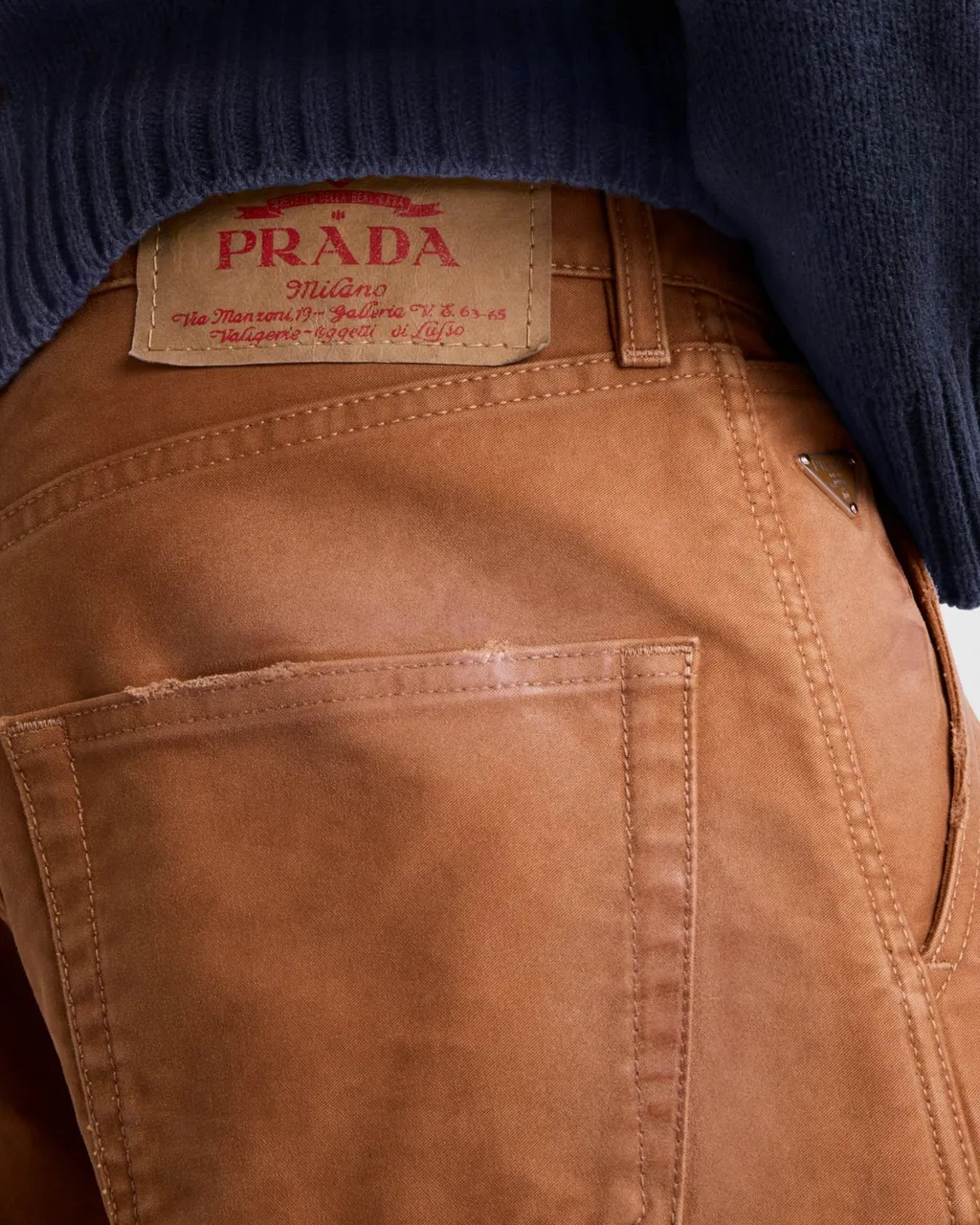 Straight-Leg Distressed Pants
