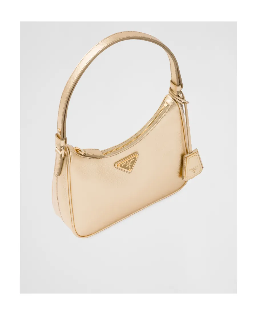 Logo Plaque Zipped Shoulder Bag
