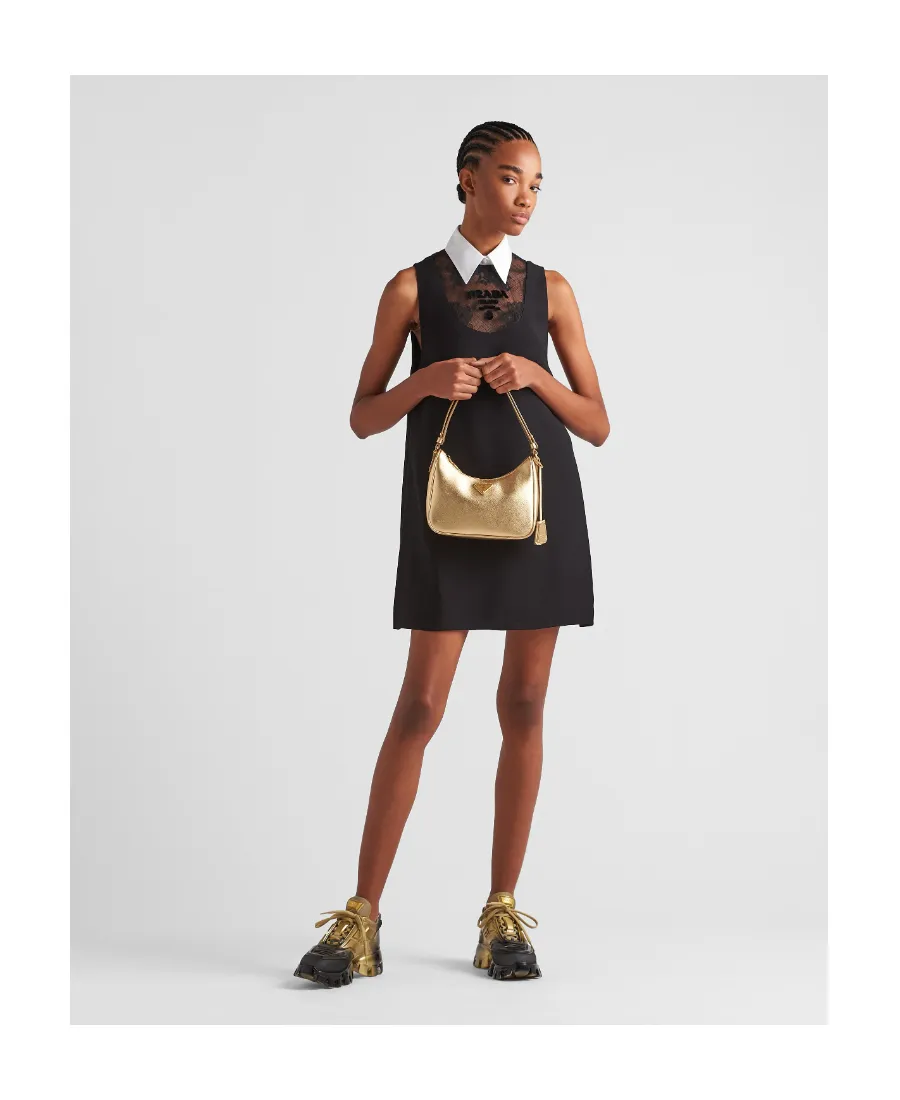 Logo Plaque Zipped Shoulder Bag