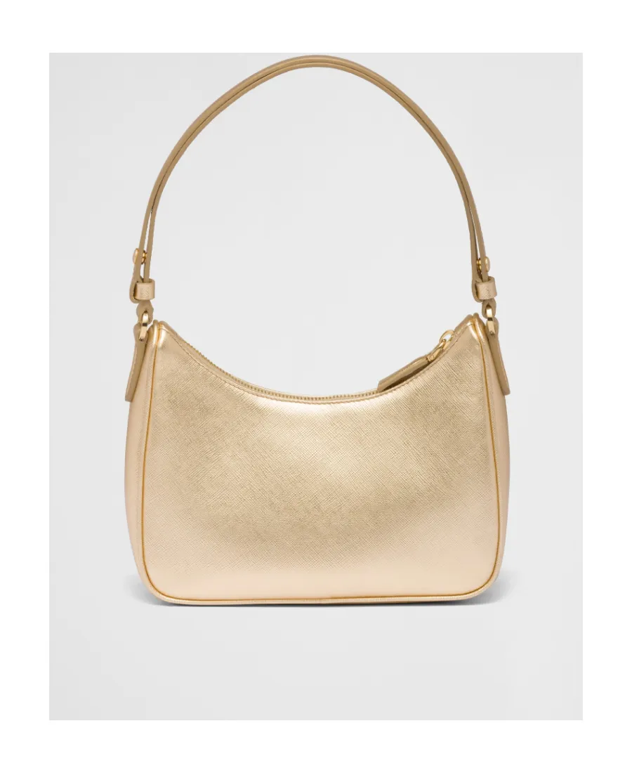 Logo Plaque Zipped Shoulder Bag