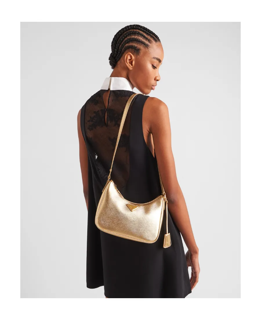 Logo Plaque Zipped Shoulder Bag