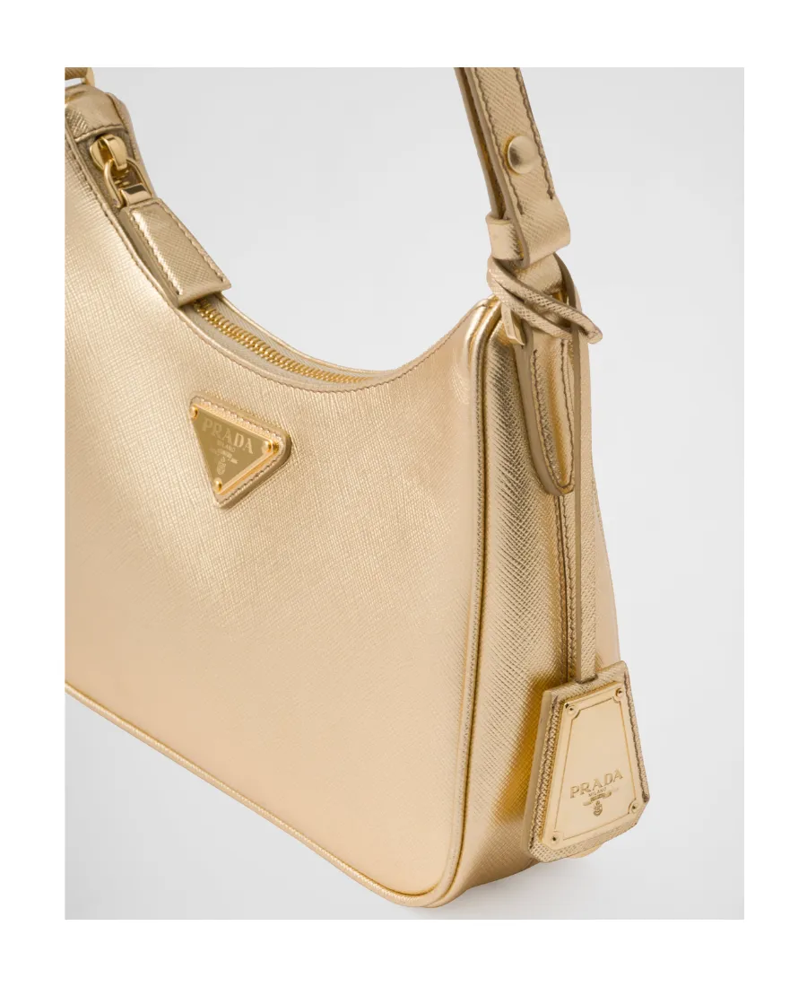 Logo Plaque Zipped Shoulder Bag