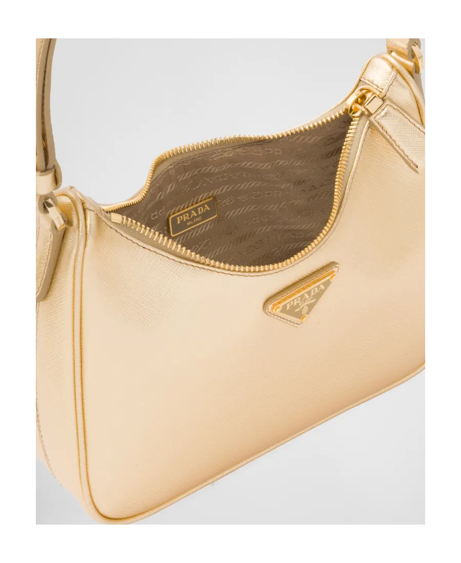 Logo Plaque Zipped Shoulder Bag