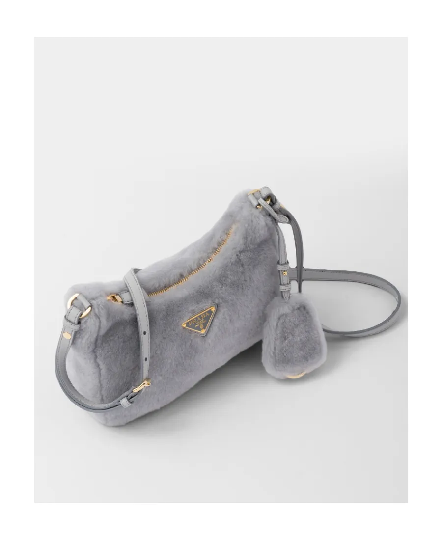Logo Plaque Zipped Shoulder Bag
