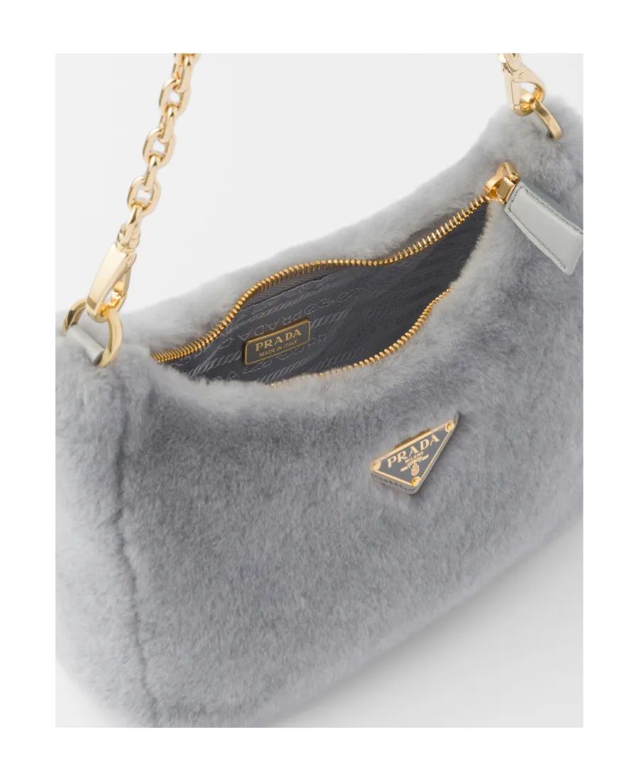 Logo Plaque Zipped Shoulder Bag