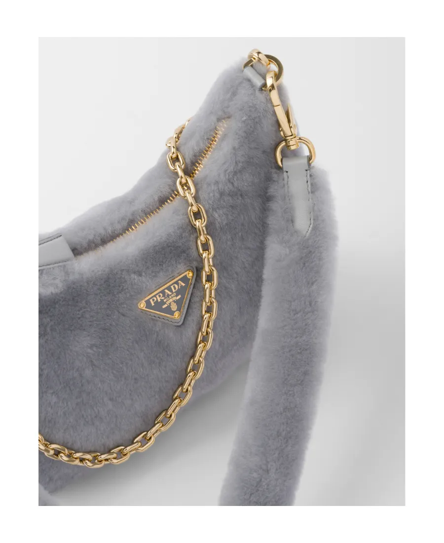 Logo Plaque Zipped Shoulder Bag