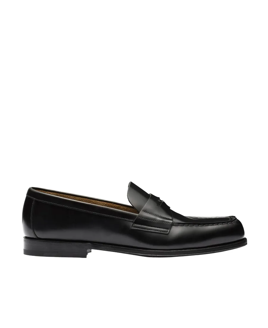 Logo-Triangle Slip-On Penny Loafers