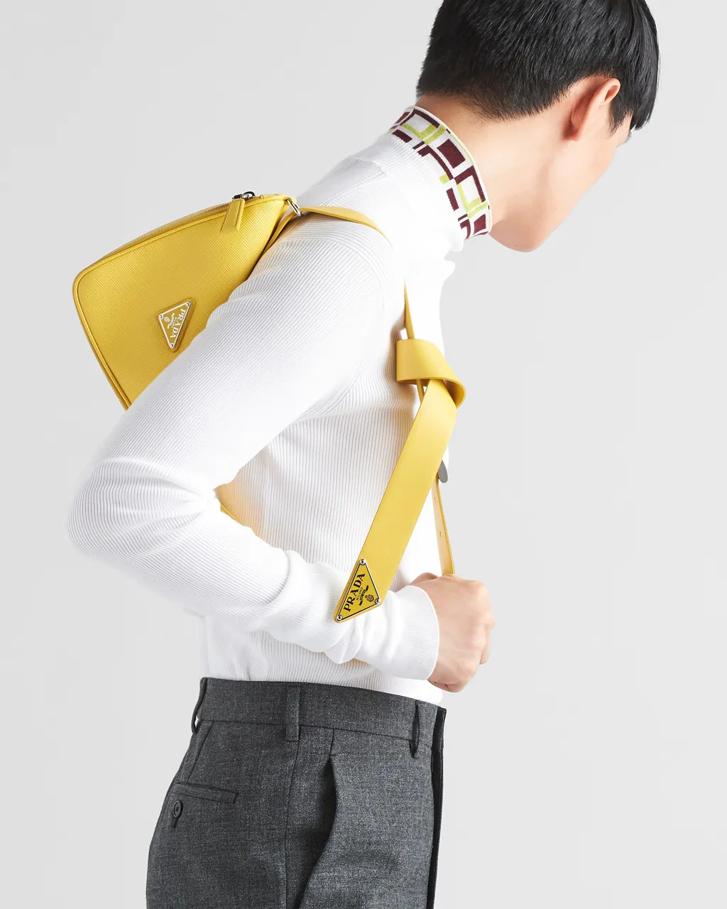 Saffiano Leather Belt Bag