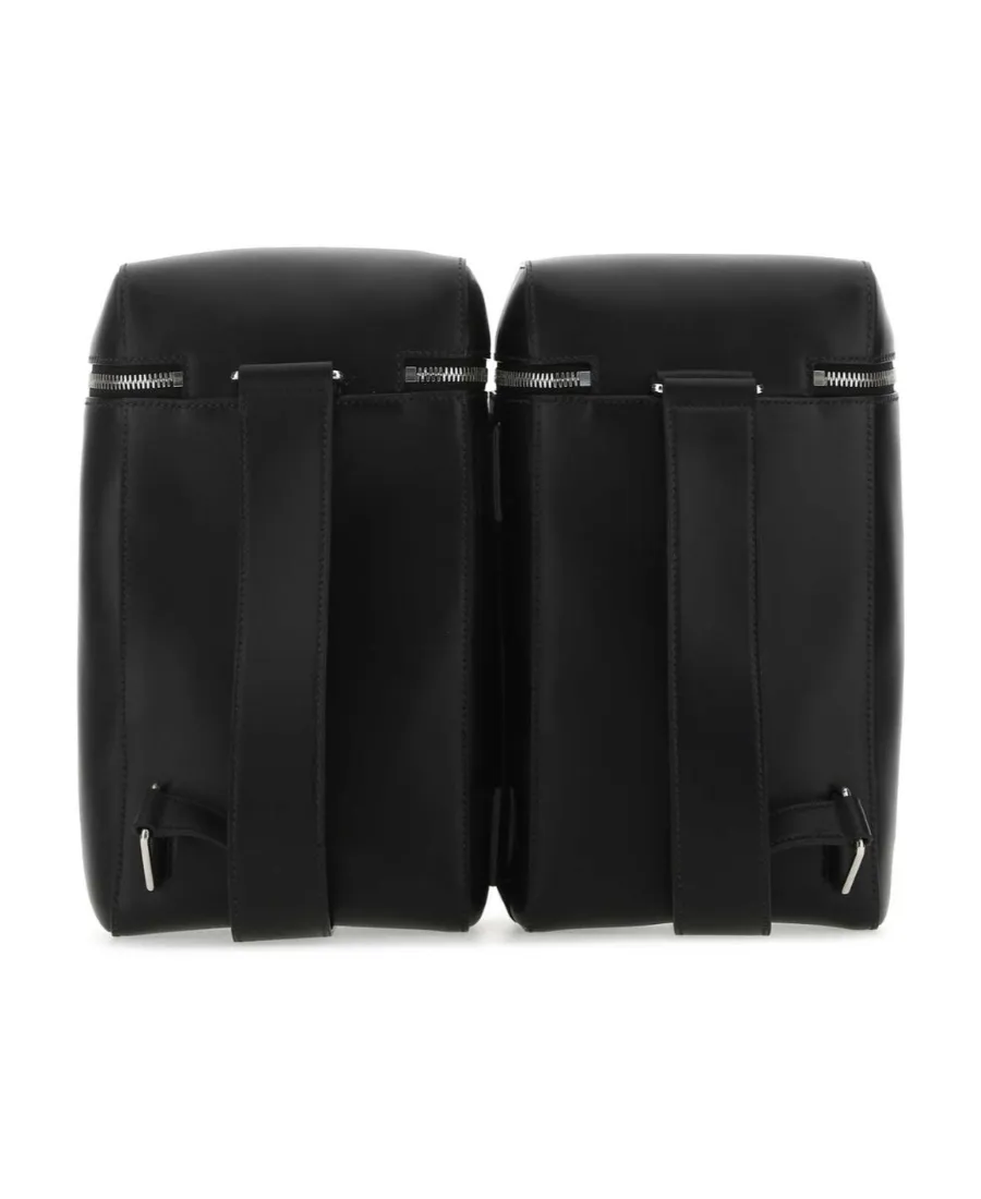 Double Leather Backpack