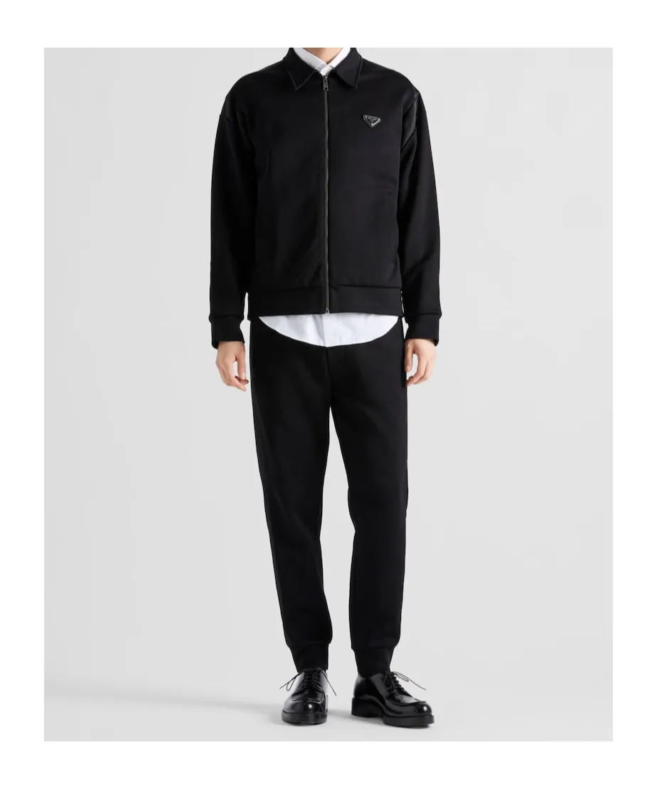 Technical Fleece Trousers With Duchesse Details