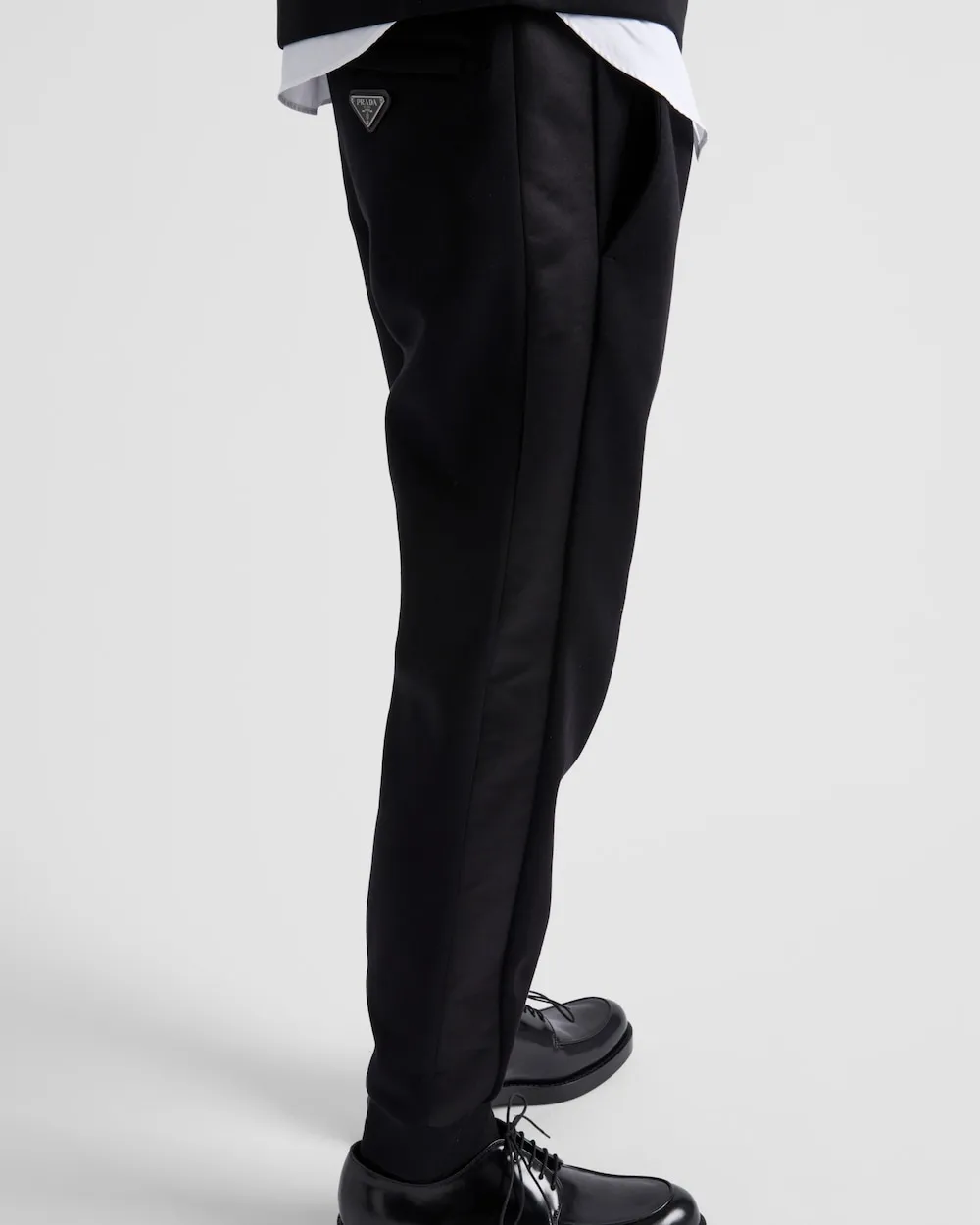 Technical Fleece Trousers With Duchesse Details