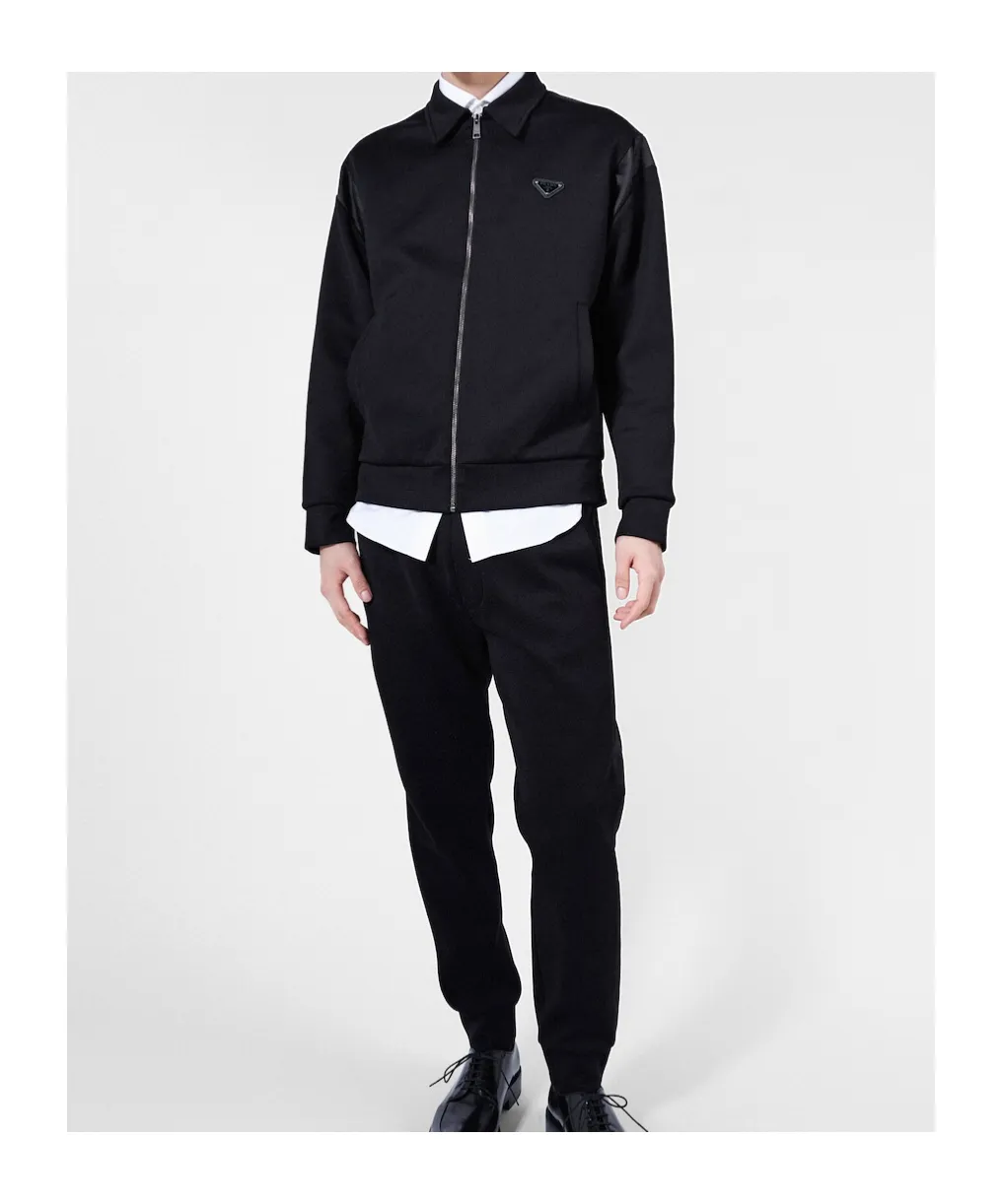 Technical Fleece Trousers With Duchesse Details