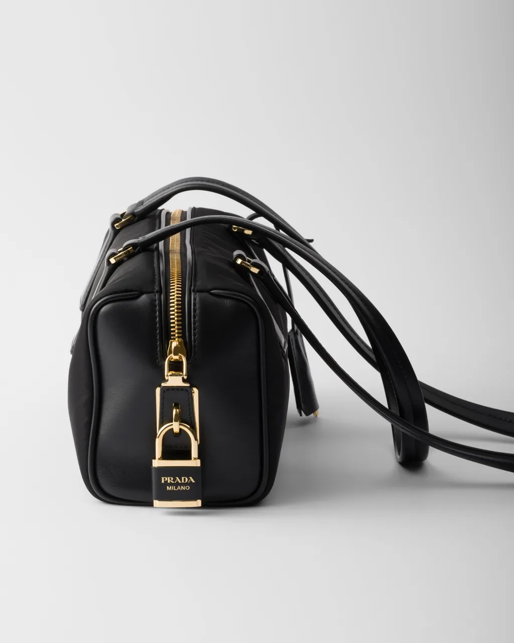 Logo Plaque Padlock-Detailed Medium Tote Bag