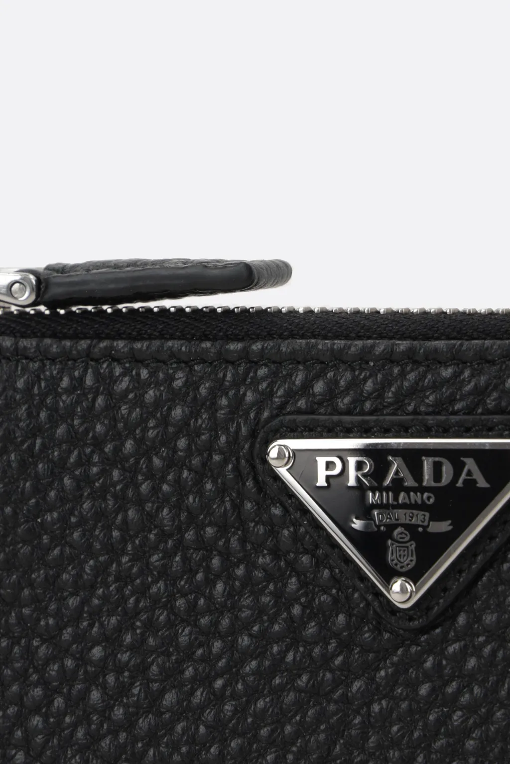 Logo Plaque Zipped Wallet