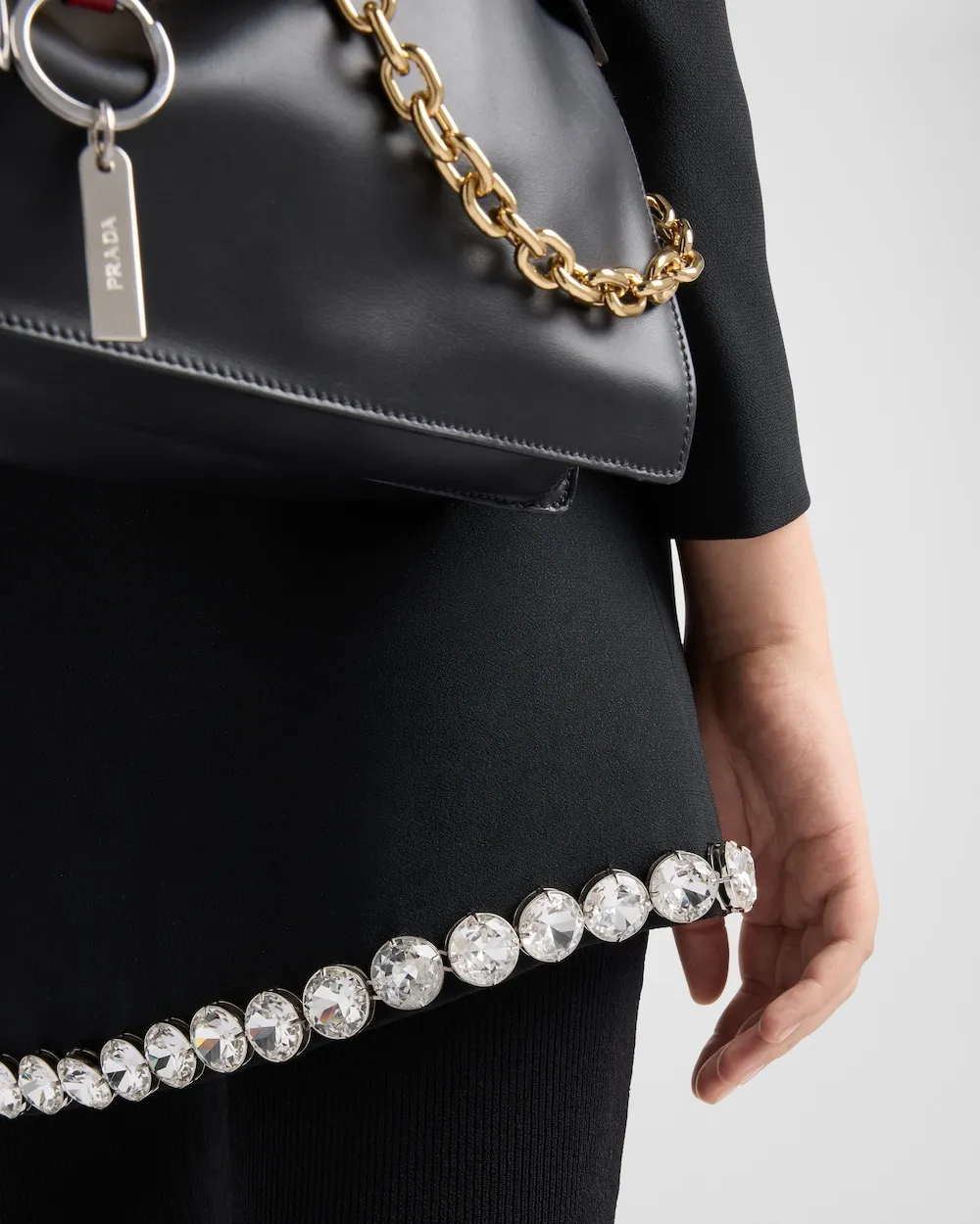 Sablè Crystal Embellishment Mini Skirt