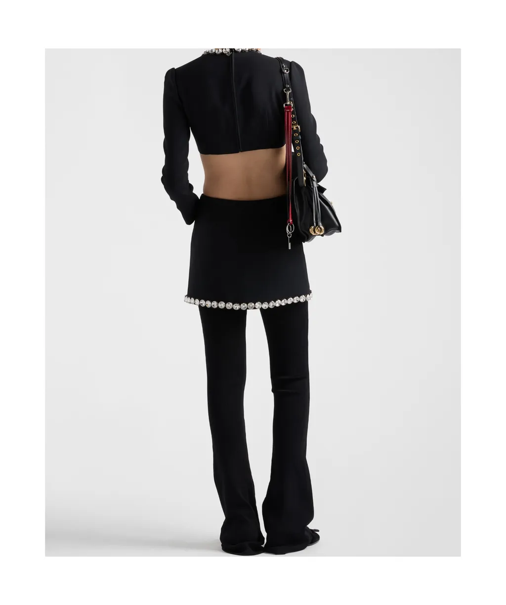 Sablè Crystal Embellishment Mini Skirt